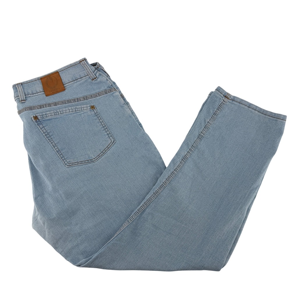 Origin‎ Jeans Mens 40x29 (Tag 36x30) Light Blue Straight Leg Denim Made in USA